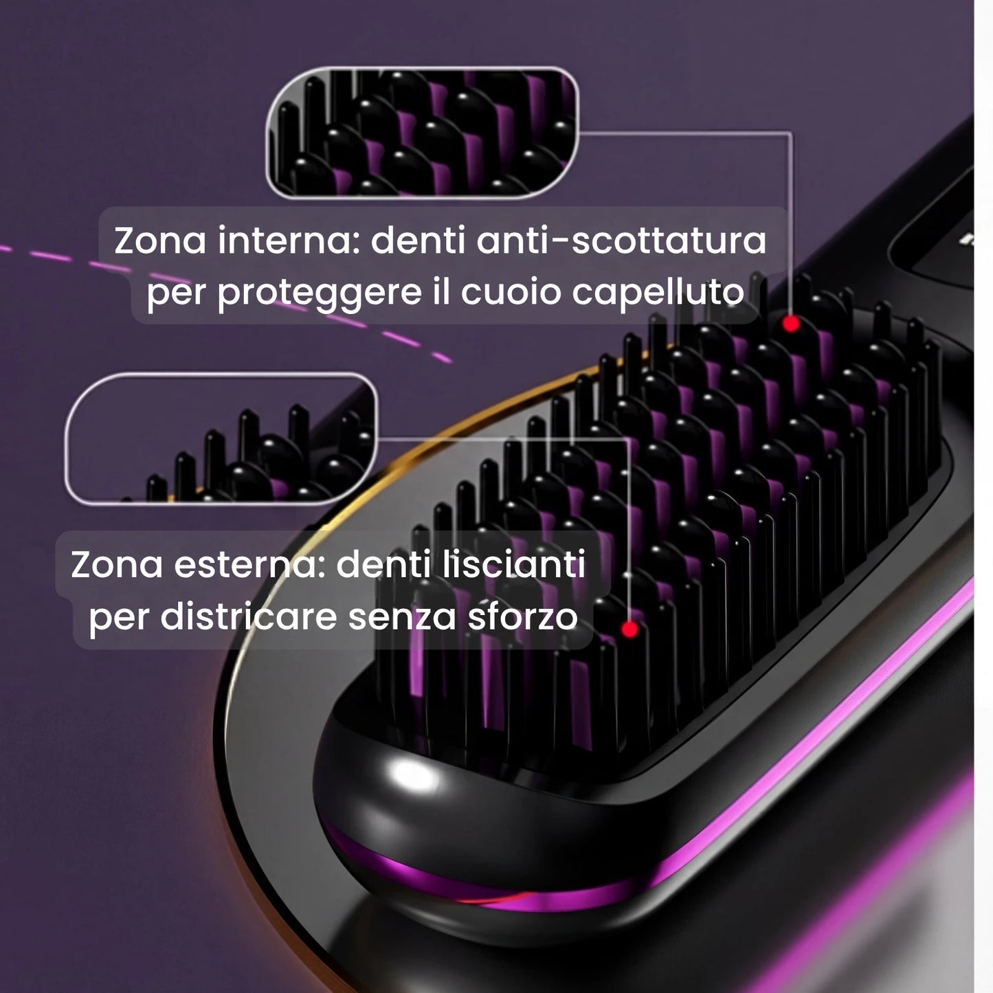 Spazzola Norzal per capelli corti