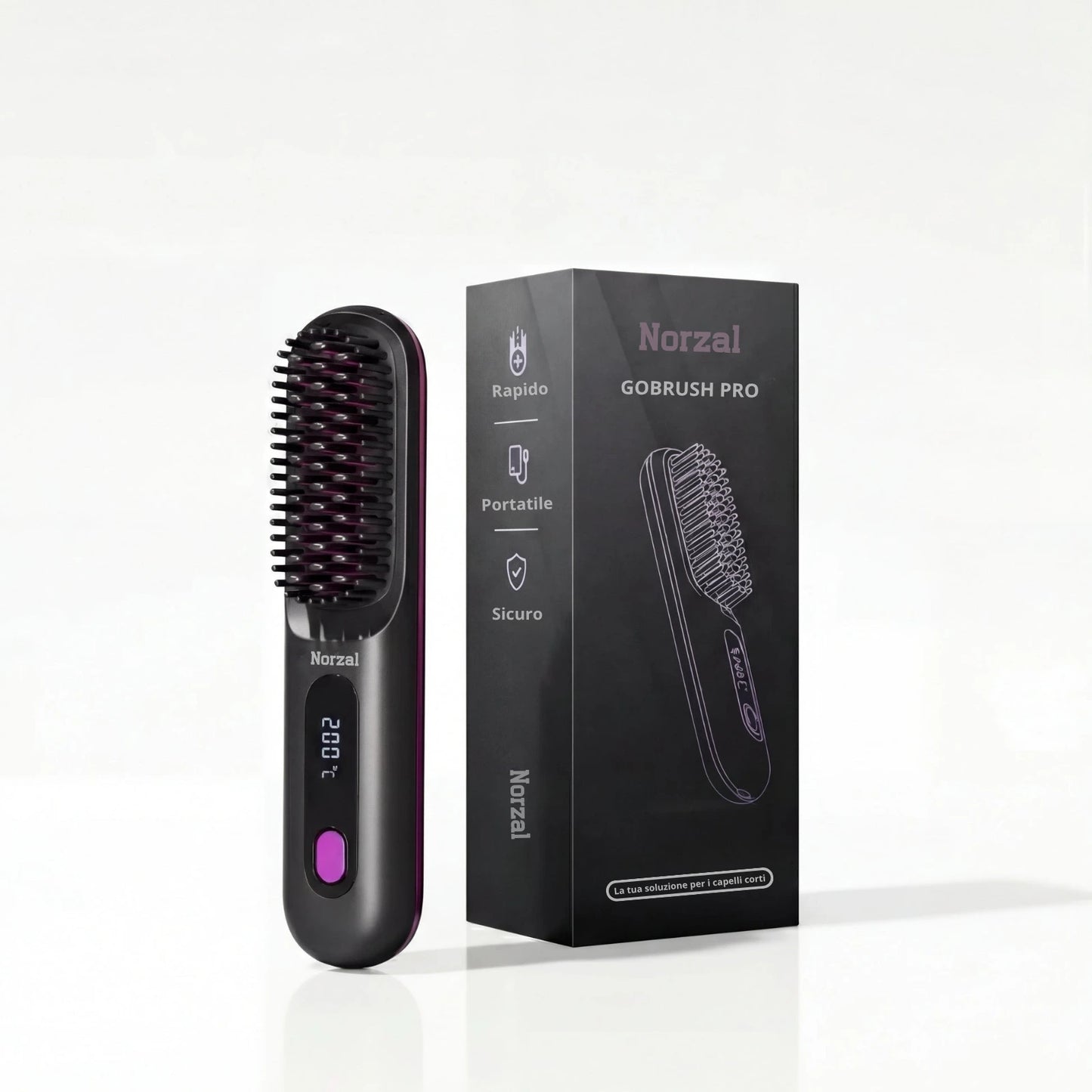 Spazzola Norzal per capelli corti